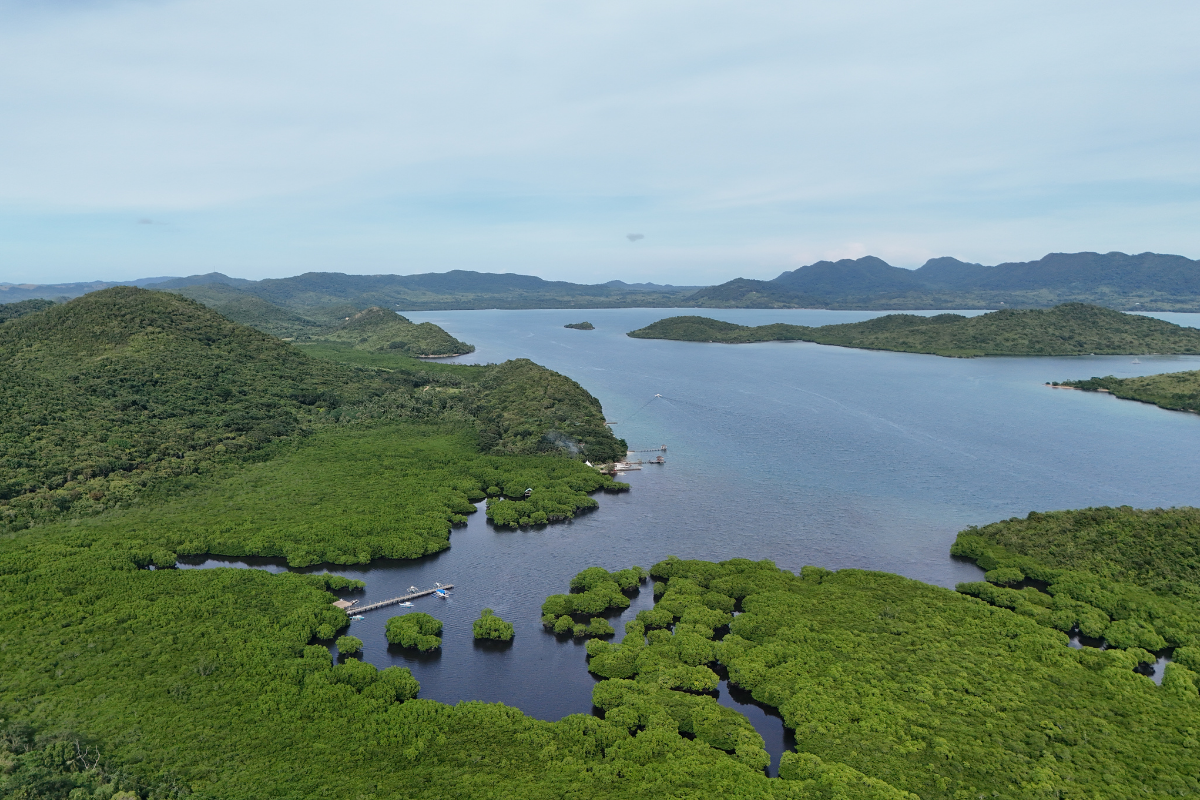Majestic aerial view of San Nicolas Private Beach for your perfect luxury retreat during your stay in Palawan.